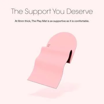 Bala Play Mat, 8mm Thick, 5.9 x 2.6 ft, Includes: Play Mat and Storage Strap | Blush