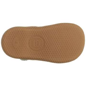 Livie & Luca Girls Ruche Leather Mary Jane Shoes Champagne