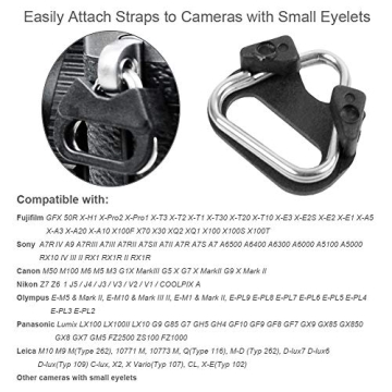 Durable Stainless Steel Camera Strap Adapter for All Cameras