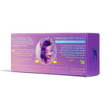 My Little Pony Mini Glitter Gel Set - Unicorn Snot Holographic Shimmer for Face, Body & Hair - Pipp Petals Limited-Edition- Vegan & Cruelty Free - Kids Ages 8+ | .39oz (3-Pack Gold/Pink/Purple)