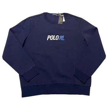 POLO RALPH LAUREN Men's Double Knit Crewneck Sweatshirt Digi Font POLO RL Logo (as1, alpha, x_l, reg...