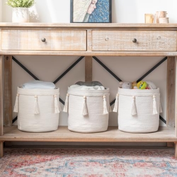 Stylish Mkono Macrame Basket for Decor and Storage