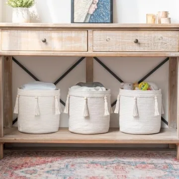 Stylish Mkono Macrame Basket for Decor and Storage