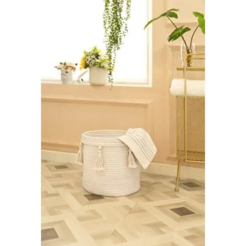 Stylish Mkono Macrame Basket for Decor and Storage