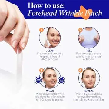 Wrinkles Schminkles Forehead Wrinkle Patches - Reusable Silicone Smoothing Pads for Brow Lift, Wrinkle Smoothers, Reduce Frown Lines & Face Lift (2 Pack)