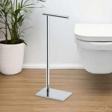 Gatco Freestanding Toilet Paper Holder with Modern Design