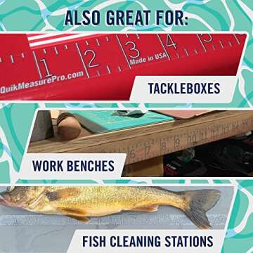 Quik Measure Pro Fish Ruler - 36" Waterproof Measuring Tool