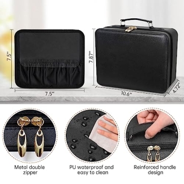 FASCINATE Light Up Makeup Bag with Mirror & Organizer