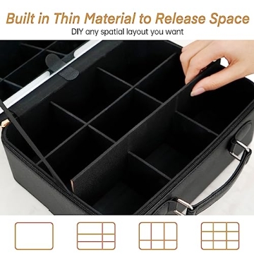 FASCINATE Light Up Makeup Bag with Mirror & Organizer