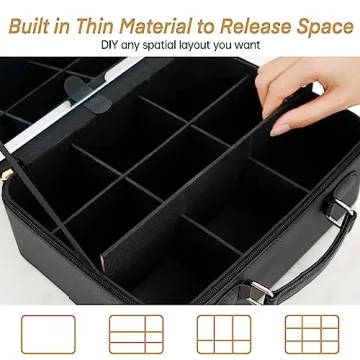 FASCINATE Light Up Makeup Bag with Mirror & Organizer