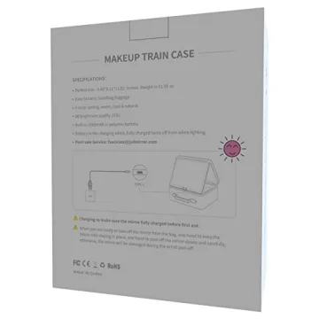 FASCINATE Light Up Makeup Bag with Mirror & Organizer