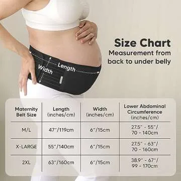 KeaBabies Maternity Belly Band - Soft & Breathable Support