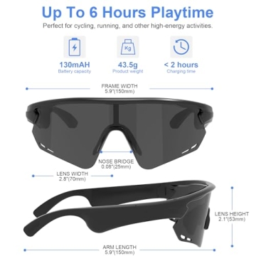 Polarized Bluetooth Sunglasses for Men & Women