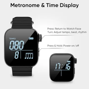 WEGROWER Vibrating Metronome Watch for Practice and Workouts