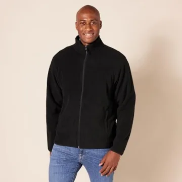 Amazon Essentials Men's Full-Zip Fleece Jacket (Available in Big & Tall)