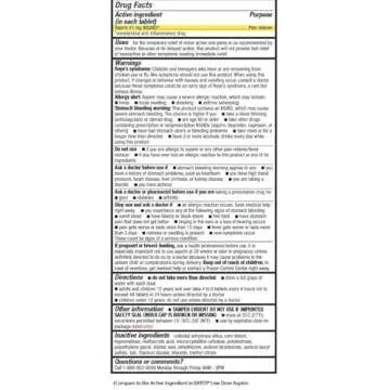 HealthA2Z® Aspirin 81 mg | DYE Free | Low Strength | 200 Counts | Pain Relief | Reduces Minor Aches Muscle Pain & Cramps | Fever Reducer | Reduces Headache | (NSAID)