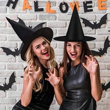 12 PCS Halloween Witch Hats for Party Decor and Costumes
