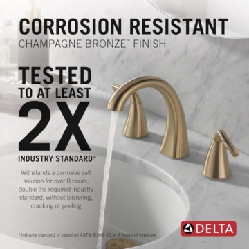 Delta Arvo Bath Faucet Champagne Bronze Stylish Upgrade