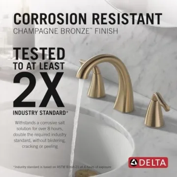Delta Arvo Bath Faucet Champagne Bronze Stylish Upgrade