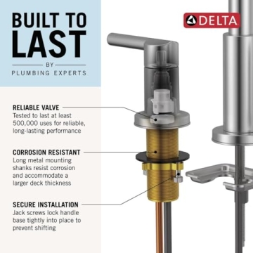 Delta Arvo Bath Faucet Champagne Bronze Stylish Upgrade
