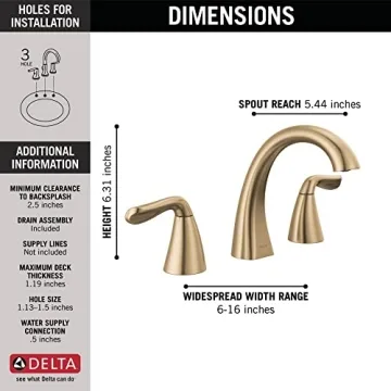 Delta Arvo Bath Faucet Champagne Bronze Stylish Upgrade