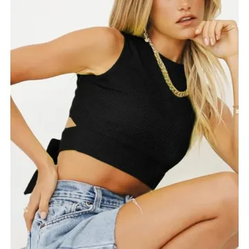 Stylish Remidoo Casual Sleeveless Crop Top for Women