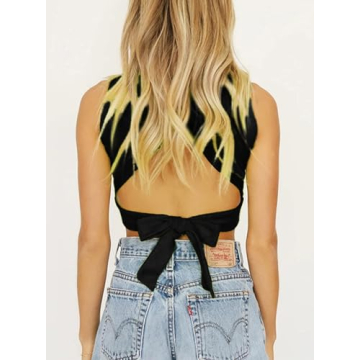 Stylish Remidoo Casual Sleeveless Crop Top for Women