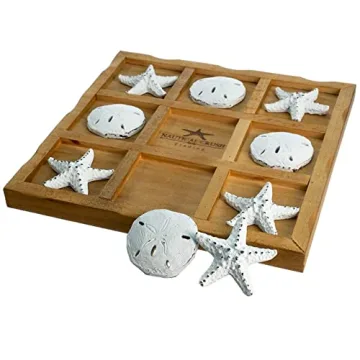 Starfish Tic Tac Toe Game for Beach House Decor