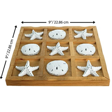 Starfish Tic Tac Toe Game for Beach House Decor