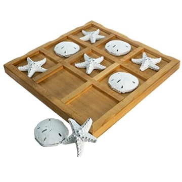 Starfish Tic Tac Toe Game for Beach House Decor