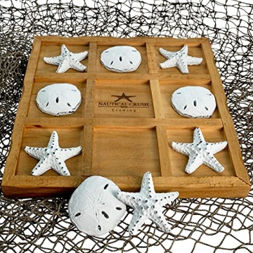 Starfish Tic Tac Toe Game for Beach House Decor
