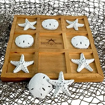 Starfish Tic Tac Toe Game for Beach House Decor