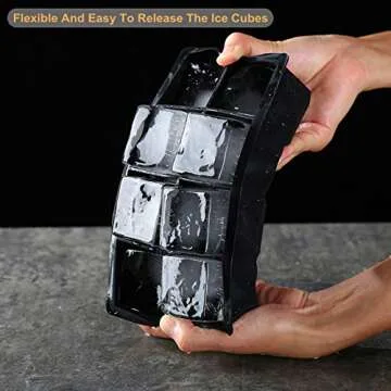 Bangp Silicone Ice Cube Trays - Perfect Ice for Cocktails