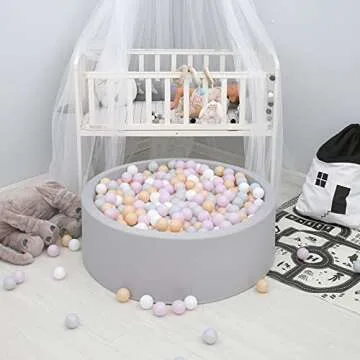 GOGOSO Pit Balls Pack of 100 - Purple Colors Ball Pit Ball BPA Free Plastic Ball for Toddlers Baby K...