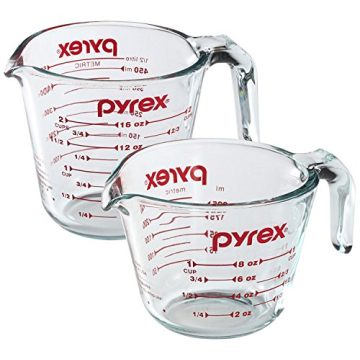 Pyrex Glass Measuring Cups Set - 1 & 2 Cup Precision