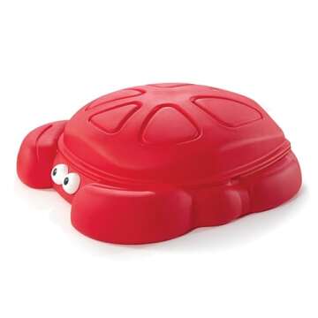 Step2 Crabbie Sandbox, Kids Sand Activity Sensory Play Pit, Summer Outdoor Toys, Lid Included, For T...