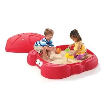 Step2 Crabbie Sandbox, Kids Sand Activity Sensory Play Pit, Summer Outdoor Toys, Lid Included, For Toddlers 1+ Years Old