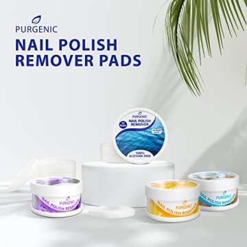Nail Polish Remover Pads (128 Count) - Travel Nail Polish Remover Pads - Cuticle Wipes - Nail Polish...