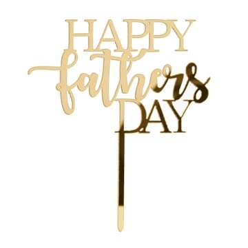 Happy Father's Day Acrylic Cake Topper for Celebration