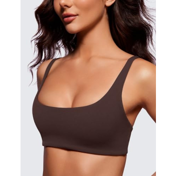 CRZ YOGA Butterluxe Sports Bra - Stylish & Soft Supportive Bra