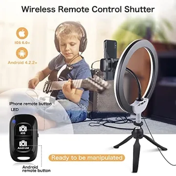 UBeesize 10" LED Ring Light with Tripod & Phone Holder