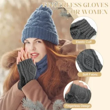 Stylish Justay Fingerless Gloves for Women This Winter