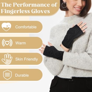 Stylish Justay Fingerless Gloves for Women This Winter