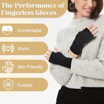 Stylish Justay Fingerless Gloves for Women This Winter