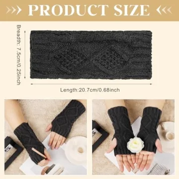 Stylish Justay Fingerless Gloves for Women This Winter