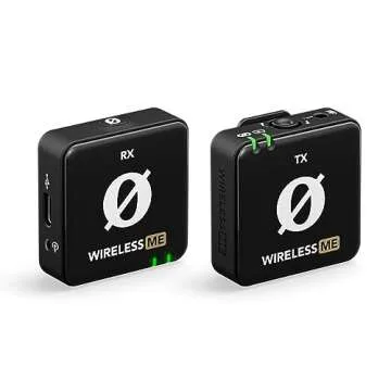 RØDE Wireless ME Ultra-Compact Wireless Microphone System with Built-in Microphones and MagClip GO ...