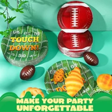 JOYIN 150 Pcs Football Party Set for Game Day Fun