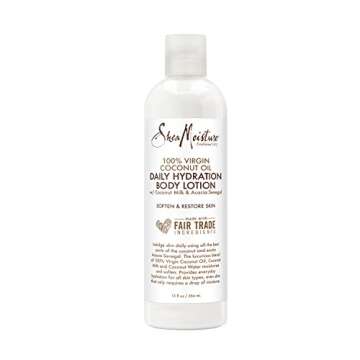 SheaMoisture 100% virgin coconut oil daily hydration body lotion moisturizer, 13 Fluid Ounce