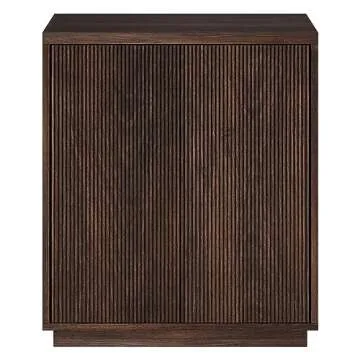 Henn&Hart 28" Wide Rectangular Accent Cabinet in Brown, for Home, Living Room, Bedroom, Entertainment Room, Office