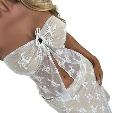 Chic Women's Sexy Two Piece Long Skirt Set for Summer